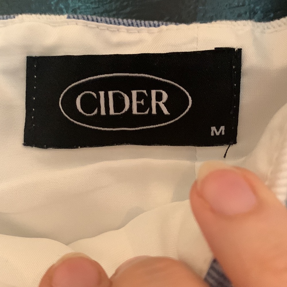 Cider denim cow print puff sleeve dress (M) - Picture 4 of 4